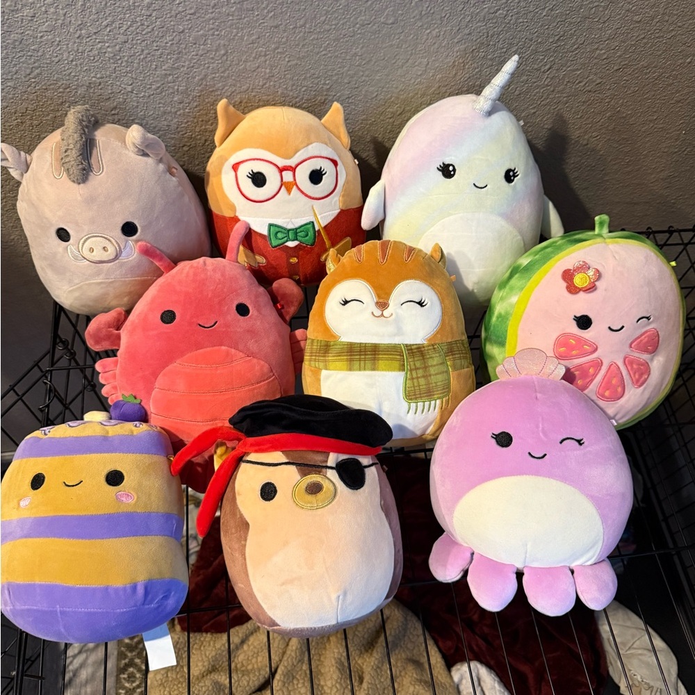 Squishmallows 8” Multicolor Collection of 9